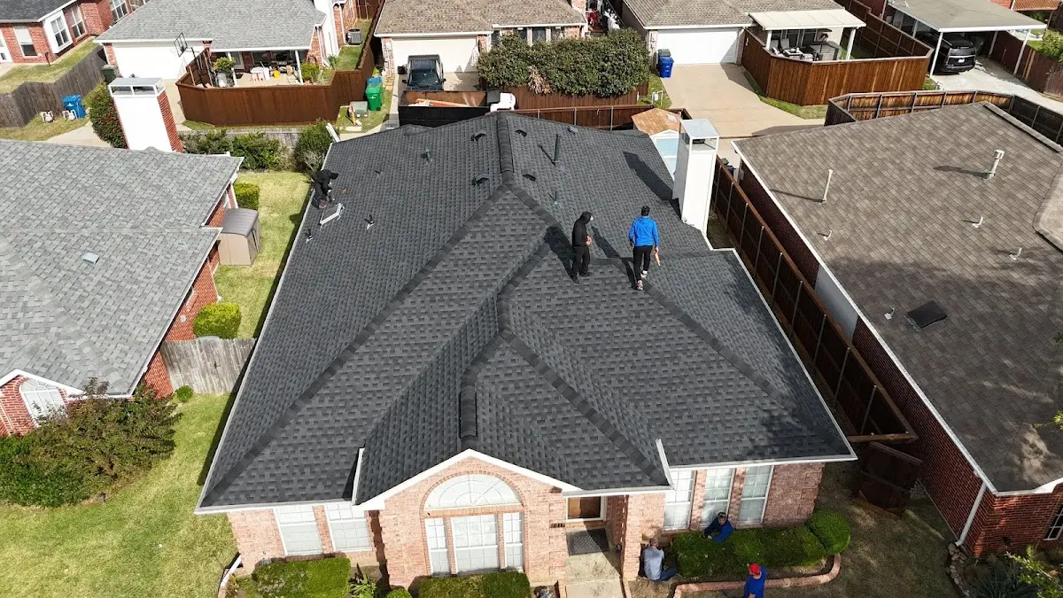 Slate & Tile Roof Repair work in progress on a Oviedo property